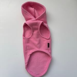 Gooby Dog Puppy Fleece Hoodie Hooded Vest Pink size Small